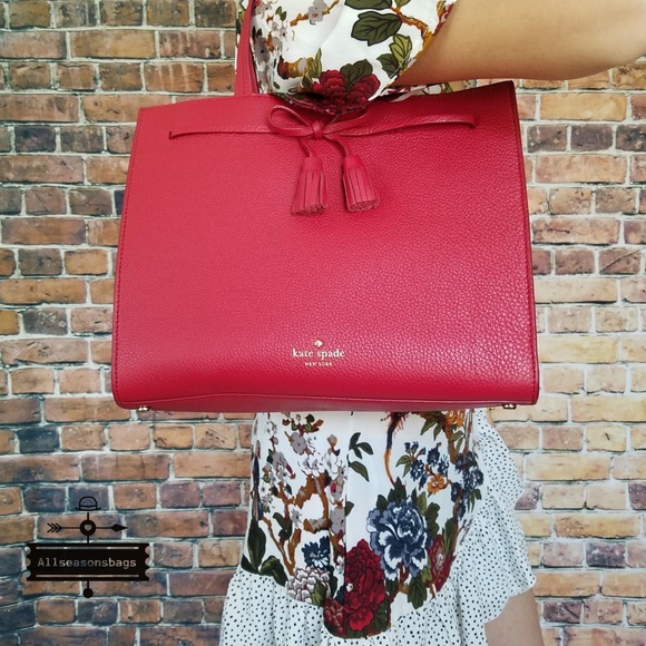 🔽 Kate spade large Isobel Hayes Street Rosso Bag - Picture 4 of 8